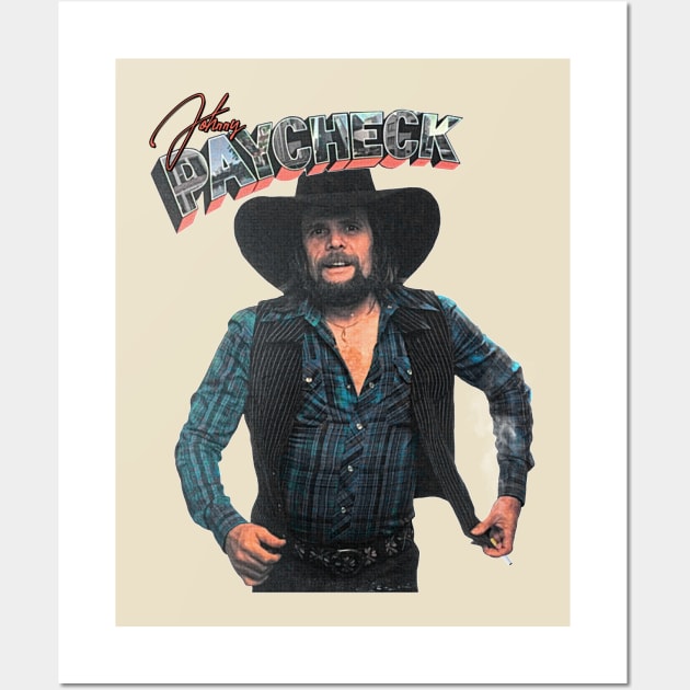 Johnny Paycheck ))(( Country Outlaw NY Town Tribute Wall Art by darklordpug